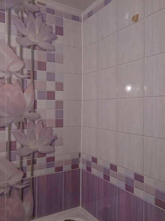 Стеновые панели ПВХ для ванной с рисунком 3D эффект